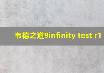 韦德之道9infinity test r1